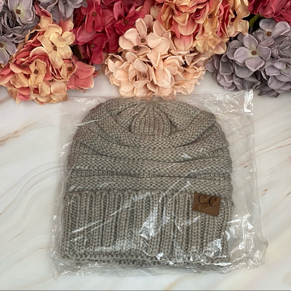 Slouch Hip Hop Unisex Gray Beanie - Picture 11 of 11